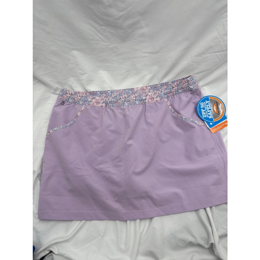 Columbia Lavender Active Skort with Floral Trim (like new, without tags)